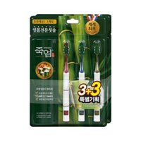 Bàn chải đánh răng kẹo cao su muối tre 6 lần / Gói chăm sóc răng miệng Hàn Quốc / Lông siêu mịn / Loại bỏ mảng bám / Massage nướu / Kháng khuẩn / Làm sạch sâu / Làm sạch lưỡi / Răng nhạy cảm