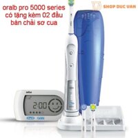 bàn chải đánh răng máy Braun Oral-B Pro 5000 smart guide có đồng hồ