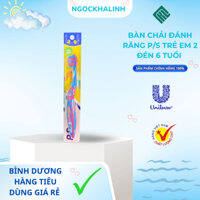 Bàn chải đánh răng P/S trẻ em 2 tuổi đén 6 tuổi (1 vi 6 cây)