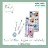 Bàn chải đánh răng trẻ em Lucky baby 3 giai đoạn