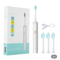 Bàn Chải Điện Đa Năng Thông Minh TEKKIN TI-208 Sạc USB 2.0 Sóng Âm