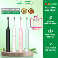 Bàn Chải Điện Đa Năng Thông Minh DELADEP, Máy Đánh Răng Sonic -X5 Chăm Sóc Nướu Lông Mềm Chống Nước Tặng Kèm 4 Đầu Chải