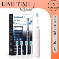 Bàn chải điện đánh răng Sonic X3 Plus bản Pro - 6 Chế Độ Làm Sạch thông minh, Tặng thêm 4 đầu chải