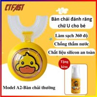 Bàn chải điện đánh răng tự động cho trẻ em giúp bé thích thú việc đánh răng dễ dàng hơn - A2 - Bàn chải thường
