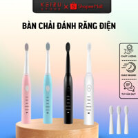 Bàn Chải Điện Đánh Răng X3 Thông Minh 6 Chế Độ Công Nghệ Sóng Âm, Tặng 4 Đầu Chải (KEIZU STORE)