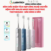 Bàn Chải Điện Halio Wave Sonic Electric Toothbrush Tích Hợp Công Nghệ Chuyển Động Kép (Hàng Chính Hãng)
