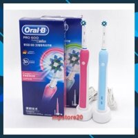 Bàn chải điện Oral-B D16 Pro 600 làm sạch 3D - Hàng chính hãng OralB - Tặng combo phụ kiện