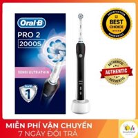 Bàn chải điện Oral b ❤FREESHIP ❤[Hàng nhập Pháp chính hãng 100%] Bàn chải điện Oral B Pro 2 2000s