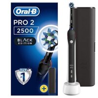 BÀN CHẢI ĐIỆN ORAL-B PRO 2 2500 BLACK EDITION (tặng kèm travel case)