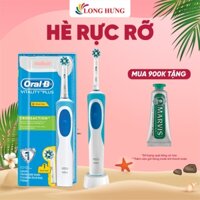 Bàn chải điện Oral-B Vitality Plus CrossAction Blue D12.513 - Hàng chính hãng