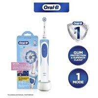 Bàn chải điện Oral B Vitality Plus Extra Sensitive Clean dịu nhẹ với nướu dành cho răng nhạy cảm quatangme.com.vn