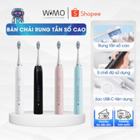 Bàn chải điện thông minh 5 chế độ làm sạch sâu, chăm sóc nướu - Tặng kèm 2 đầu thay thế và dây sạc