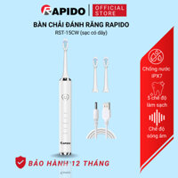 Bàn chải điện thông minh RST-15CW sạc type C, chống nước, làm sạch bằng sóng siêu âm, chế độ tự ngắt