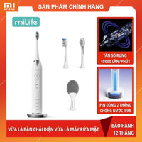 Bàn chải điện thông minh miLife tích hợp máy rửa mặt model AHM01 - Bảo hành 12 tháng