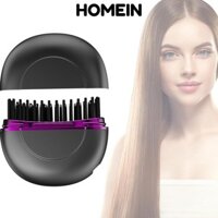 Bàn chải duỗi tóc HOMEIN, Máy duỗi tóc Mini mịn, Lược tạo kiểu nóng không dây có thể sạc lại chất lượng cao