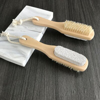 Bàn chải gót chân đá bọt núi lửa tẩy tế bào chết và kỳ da chết gót chân 2 chức năng |  -Ecoshop