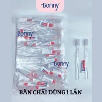 Bàn chải khách sạn dùng 1 lần túi nilon bịch 100 chiếc
