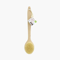 Bàn chải khô body, tẩy da chết, tắm massage toàn thân Towa 35cm (Lông tự nhiên - Cán gỗ) - Hachi Hachi Japan Shop