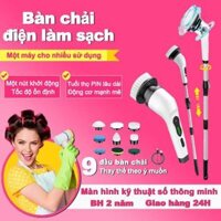 Bàn chải làm sạch 9 trong 1,Chổi Cọ Điện Sạch Đa Năng,Vệ Sinh Nhà Tắm,Bàn Chải Cọ Toilet,Chà Sàn