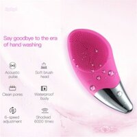 Bàn chải làm sạch da mặt điện Mini Siêu âm Silicone Face Cleaner Làm sạch lỗ chân lông sâu Máy mát xa da Mặt Bàn chải làm sạch thiết bị