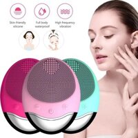Bàn chải làm sạch da mặt Sonic Silicone Sữa rửa mặt chống thấm nước bằng than tre Máy mát xa làm đẹp da
