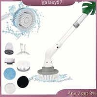 Bàn chải làm sạch không dây có thể điều chỉnh galaxy với 6 đầu bàn chải Xoay tự động cho gạch lát sàn phòng tắm Điện