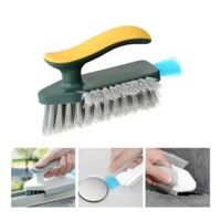 Bàn Chải Làm Sạch Phòng Tắm Đa Chức Năng 3 Trong 1 Bàn Chải Khoảng Cách Nhà Vệ Sinh Bằng Nhựa Thân Thiện Với Môi Trường Với Dụng Cụ Cạo Tích Hợp Để Làm Sạch Góc