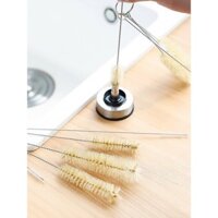 Bàn chải làm sạch vòi ấm trà, bàn chải ống hút mini, bàn chải cứng cho ấm, bàn chải có khe nhỏ, dụng cụ làm sạch cốc bếp