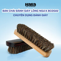 Bàn chải lông ngựa đánh giày, vệ sinh giày Horsehair cao cấp cỡ lớn HASA BCDG02 chính hãng