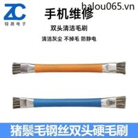 Bàn Chải Nhỏ Hai Đầu Sửa Chữa Điện Thoại Di Động Bàn Chải Ngắn Cứng Làm Sạch Bo Mạch Chủ Bàn Chải Ngắn Không Dễ Dàng Loại Bỏ Tóc Rụng Tóc Bàn Chải Công Nghiệp