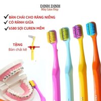 Bàn chải niềng răng siêu mềm, có rãnh giữa Pesitro 6580 ultra soft ortho chải răng niềng chuyên dụng