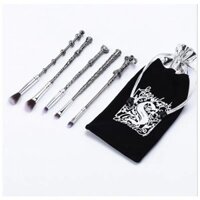 Bàn chải phấn mắt di động Harry Potter Bàn chải trang điểm Bộ cọ mắt Bộ đầy đủ Bộ cọ trang điểm bằng kim loại dễ thương20250327