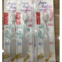 Bàn Chải Siêu Mềm Radius - Pure Baby Toothbrush Cho bé từ 6 tháng tuổi