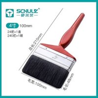 Bàn chải sơn tay cầm cao su Lông Đen 888 Bàn chải lông lợn hỗn hợp nylon bàn chải làm sạch bàn phím máy tính lông dài