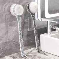 Bàn chải tắm hai mặt Tay cầm dài Bàn chải tắm Bàn chải Massage tẩy tế bào chết cơ thể Bàn chải chà lưng Dụng cụ tắm Tẩy tế bào chết Máy mát xa da Bàn chải tắm