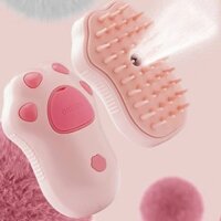 Bàn chải thú cưng 3 trong 1 Bàn chải hơi nước cho mèo Lược chải chó Xịt điện Bàn chải tóc cho mèo Massage chải lông thú cưng Lược tẩy lông