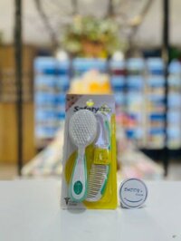 Bàn chải tóc & lược Easy Grip của Safety 1st (trắng)