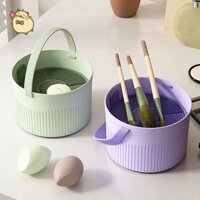 Bàn Chải Trang Điểm Bụi Bát 3 Trong 1 Silicon Cọ Trang Điểm Làm Sạch Bát Cọ Trang Điểm Dụng Cụ Làm Sạch Dụng Cụ Tổ Chức Với Bàn Chải Sấy Giá Lưu Trữ