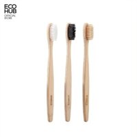 Bàn chải tre ECOHUB dành cho Khách sạn, khu du lịch - Đen