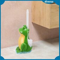 Bàn chải vệ sinh và giá đỡ hình con ếch Phụ kiện nhà vệ sinh Bàn chải làm sạch sâu Bộ bàn chải làm sạch nhà vệ sinh cho nhà vệ sinh