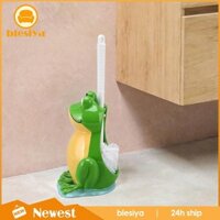 Bàn chải vệ sinh và giá đỡ hình con ếch Phụ kiện nhà vệ sinh Bàn chải làm sạch sâu Bộ bàn chải làm sạch nhà vệ sinh cho nhà vệ sinh