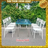 bàn chân gấp ghế nhựa đúc chivari chiavari tiffany