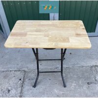 BÀN CHÂN GẤP GỌN GỖ CAOSU