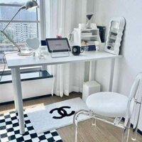 BÀN CHÂN SẮT TRÒN ĐA NĂNG - TIỆN LỢI LÀM VIỆC TRANG ĐIỂM BÀN HỌC XINH XẮN