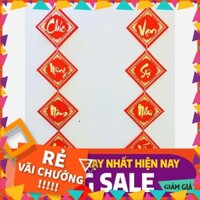 [BÁN CHẠY]  1 đôi khánh vuông, liễng trang trí tết cổ truyền chữ Việt Nam bọc vải nhung đẹp