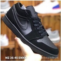 Bán chạy Air Jordan 1 Retro Low "Triple Black" Nam nữ AJ1 Sneaker đang giảm giá HQXO I5HO