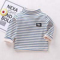 [Bán chạy] Áo thun dài tay cổ nửa cao cho trẻ em phong cách thu đông cho bé trai bé gái Un