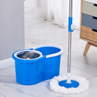 [BÁN CHẠY] Bộ Lau Nhà 360 Độ, Thùng Lau Nhà Thông Minh Lồng Inox, Cây Lau Nhà Tiện Lợi Giá Rẻ