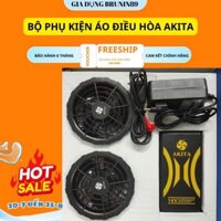 [BÁN CHẠY] Bộ Phụ Kiện Áo Điều Hòa KITO Nhật Bản Chính Hãng, Pin dùng 10h -18h Quạt Chạy Êm Mạnh, Tặng 2 Đá Khô, BH 1năm