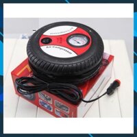 [BÁN CHẠY] Bơm lốp tròn mini điện 12V đa năng - máy bơm xe ô tô mini  HÀNG CHÍNH HÃNG ( giao siêu nhanh )